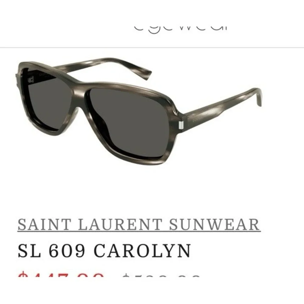 Saint Laurent Sunglasses SL 609 Carolyn 004-Havana Aviator Corner Angle